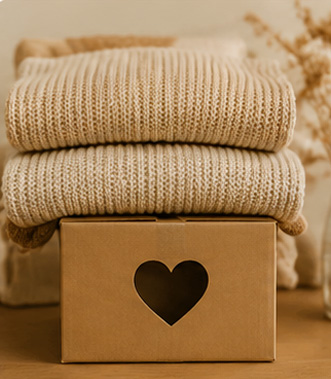Clothing donated to charity
