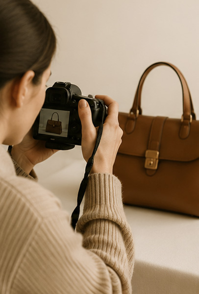 VintySplit photographing an item for sale