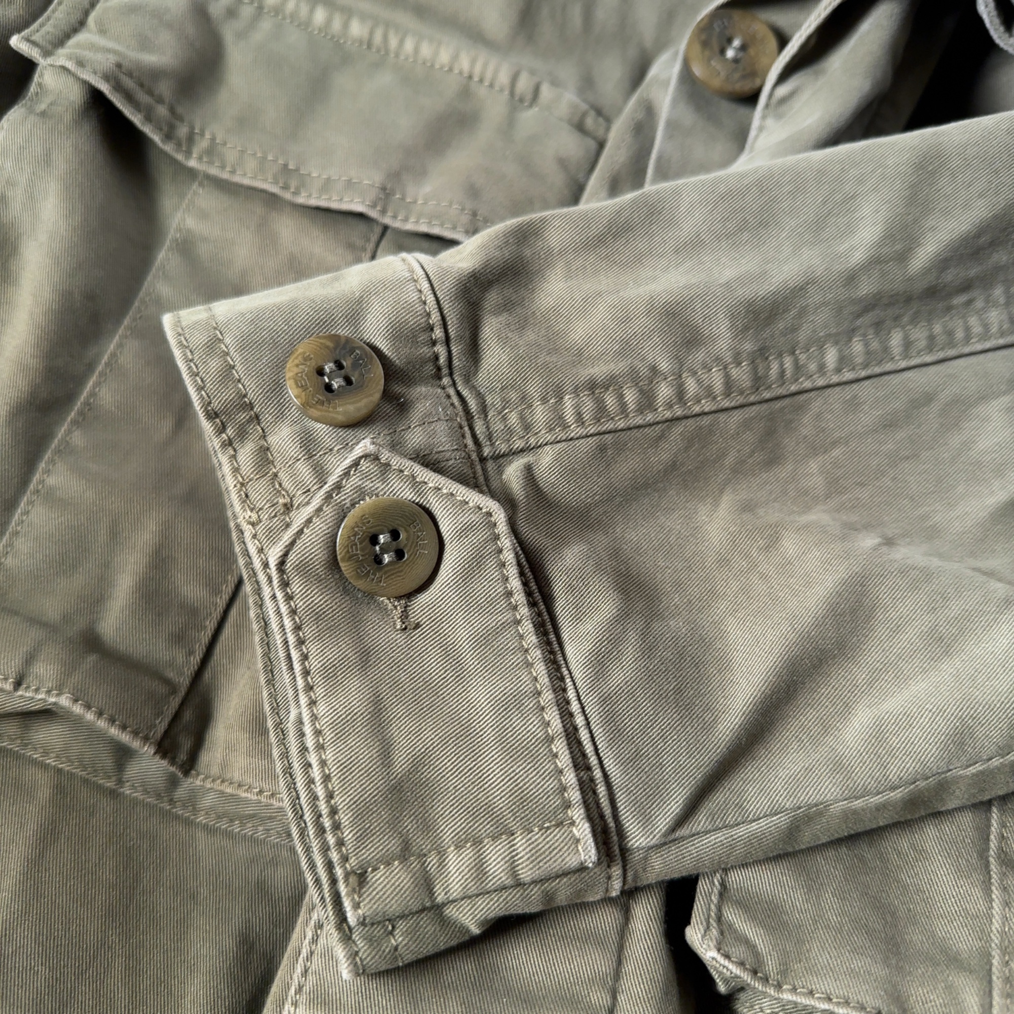 Ball Khaki Embroidered Field Jacket - Image 5