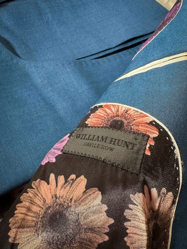 William Hunt Petrol Blue Three Piece Suit - Image 7