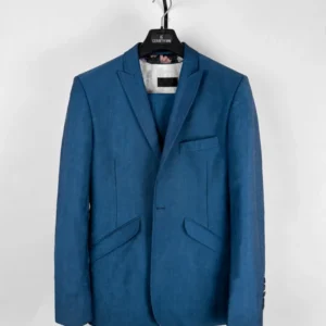 William Hunt Petrol Blue Three Piece Suit