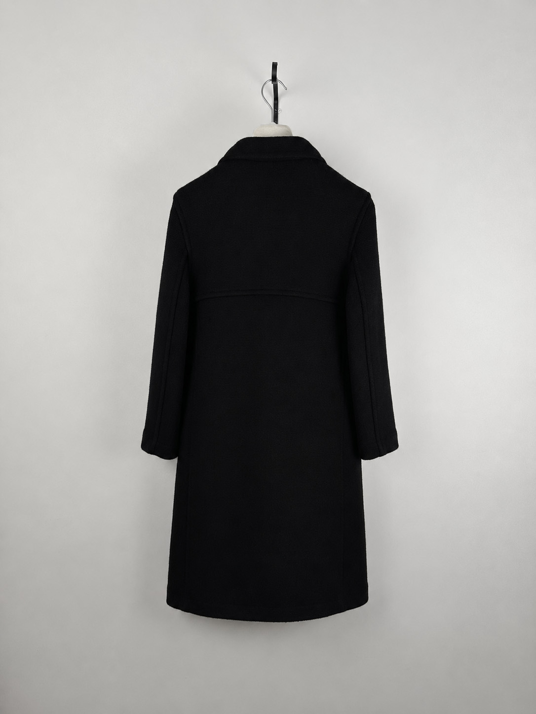 Black Wool Coat - Image 2