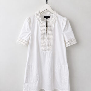 White Cotton Tunic Dress Jaeger