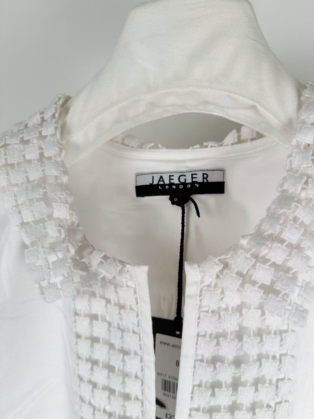 White Cotton Tunic Dress Jaeger - Image 3