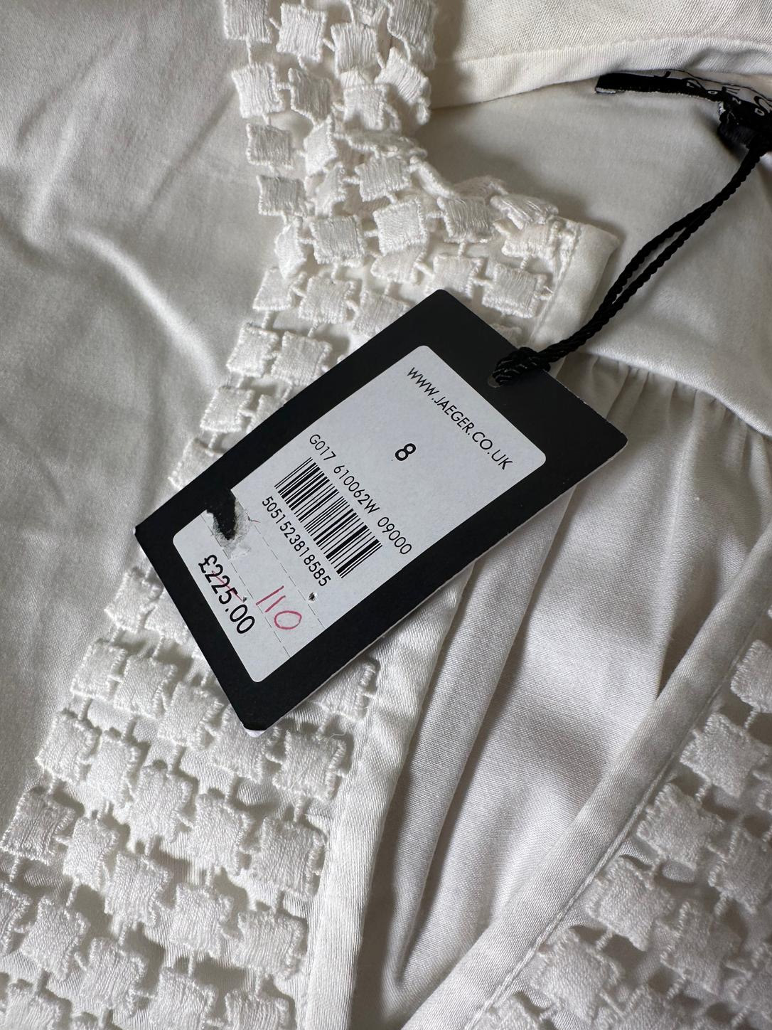 White Cotton Tunic Dress Jaeger - Image 4