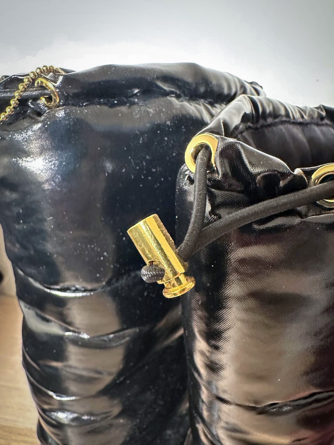 Lauren Ralph Lauren Black Padded Wedge Boots - Image 3