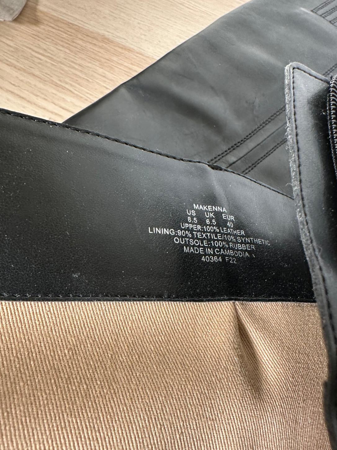Lauren Ralph Lauren Black Makenna Knee-High Leather Boots - Image 3