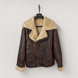 Paragon Leather Brown Shearling Lined Leather Jacket